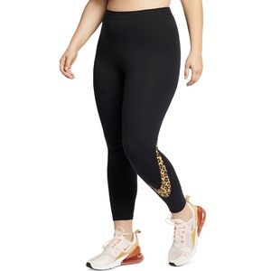 nike animal print swoosh leggings